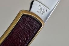 Buck 529 Red Shark Buckskin Lockback Knife