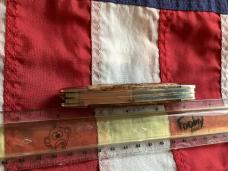 Vintage Parker 4 Blade Sowbelly Stockman Knife w/ Great 2nd Cut Appaloosa Bone Handles - NOS