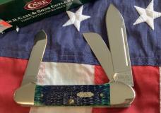 2007 Gunboat Canoe (Mdl# 6394 SS) w/ Great Green Bone Handles. NOS in Orig box Minty