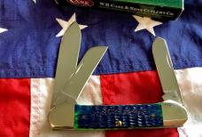 2007 Gunboat Canoe (Mdl# 6394 SS) w/ Great Green Bone Handles. NOS in Orig box Minty