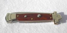 A.G.A. CAMPOLIN ITALY 9" MALTESE EXOTIC COCOBOLO WOOD MODIFIED BAYONET BLADE NICKEL SILVER BOLSTERS
