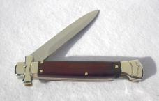 A.G.A. CAMPOLIN ITALY 9" MALTESE EXOTIC COCOBOLO WOOD MODIFIED BAYONET BLADE NICKEL SILVER BOLSTERS