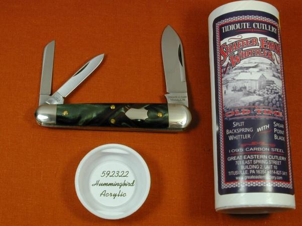 Great Eastern Cutlery Hummingbird Acrylic Shaffer Farm Splitback Whittler Knife 1 Of 529 NIT 592322 Great Eastern Cutlery Hummingbird Acrylic Shaffer Farm Splitback Whittler Knife 1 Of 529 NIT 592322