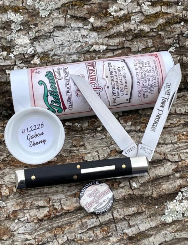 GEC TIDIOUTE ** 412226 GABON EBONY THE NEW TOWN PHYSICIAN KNIFE GEC TIDIOUTE ** 412226 GABON EBONY THE NEW TOWN PHYSICIAN KNIFE