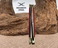 CASE XX 6 DOT 2014 USA POCKET WORN OLD RED BONE STOCKMAN KNIFE 6318 SS (111)
