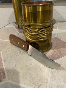 Hand Crafted Bonehead Hunting Knife Made in USA