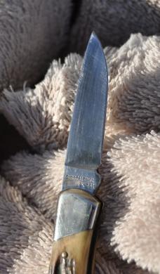 Parker Cut. Co, 3" Closed Lock Back Gnarly Stag Handles Nickel Bolsters Snap both Ways Tight