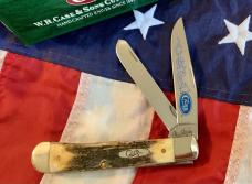 2006 Case xx (Mdl# 5254 SS) Trapper w/ Great Stag Handles. NOS in Orig box Minty