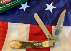 2006 Case xx (Mdl# 5254 SS) Trapper w/ Great Stag Handles. NOS in Orig box Minty