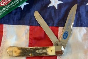 2006 Case xx (Mdl# 5254 SS) Trapper w/ Great Stag Handles. NOS in Orig box Minty