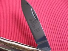 Older Solingen German Hubertus Stag Leverlock Switchblade Knife - NOS
