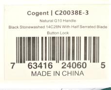 WE Knives Civivi Cogent C20038E-3 Button Lock Flipper