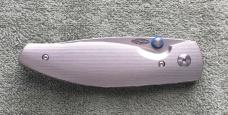 Three Rivers Manufacturing TRM Atom Knife Titanium Pinstripe W/Upgrades Mint