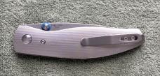 Three Rivers Manufacturing TRM Atom Knife Titanium Pinstripe W/Upgrades Mint