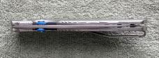 Three Rivers Manufacturing TRM Atom Knife Titanium Pinstripe W/Upgrades Mint