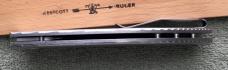 Three Rivers Manufacturing TRM Atom Knife Titanium Pinstripe W/Upgrades Mint
