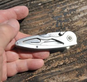 Buck 280 Alpha Hunter Folding Skeletonized Carried No Sign Of Honing Idaho Logo 3 3/4" Closed 