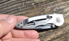 Buck 280 Alpha Hunter Folding Skeletonized Carried No Sign Of Honing Idaho Logo 3 3/4" Closed 