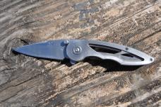 Buck 280 Alpha Hunter Folding Skeletonized Carried No Sign Of Honing Idaho Logo 3 3/4" Closed 