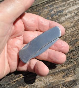 Ultra Flat Stainless Steel Handles Lock Back 3" Closed Mirror Polished Blade Tang Stamp Stainless