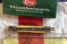 2005 Gunboat Canoe (Mdl# 6394 SS) w/ Fantastic Lemon Lime Bone Handles. NOS in Orig box Minty