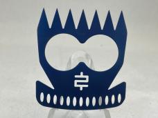 MIKE SNODY Custom Blue Titanium Two Finger Bart Knuckle