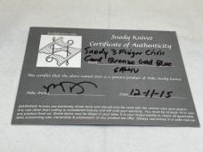 MIKE SNODY Custom Bronze/Gold/Blue Titanium Three Finger Crisis Card