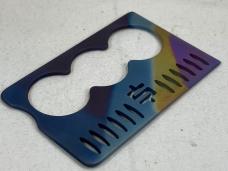 MIKE SNODY Custom Rainbow Titanium Three Finger Crisis Card