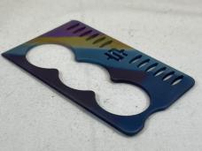 MIKE SNODY Custom Rainbow Titanium Three Finger Crisis Card