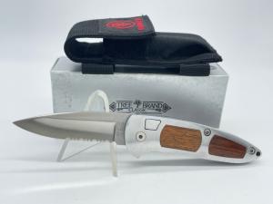 BOKER TREE BRAND Solingen 707W Serrated Top Lock Auto w Pouch amp OMP Box