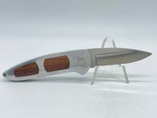 BOKER TREE BRAND Solingen 707W Serrated Top Lock Auto w/ Pouch & OMP Box