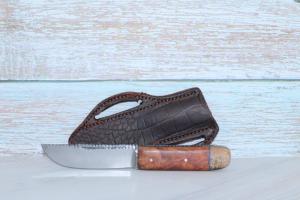 2 Jakes, Jacob Asuit, Custom Honduran Rose Wood & Stellar Sea Cow Bone, Forged Cable Steel