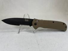 HECKLER & KOCH 14700SBK-702 Ltd. Ed. Tan Serrated Drop Point Auto w/ OMP Box