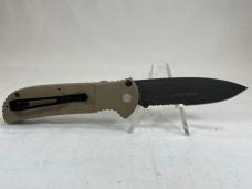 HECKLER & KOCH 14700SBK-702 Ltd. Ed. Tan Serrated Drop Point Auto w/ OMP Box