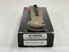HECKLER & KOCH 14700SBK-702 Ltd. Ed. Tan Serrated Drop Point Auto w/ OMP Box