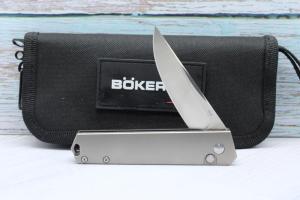Boker Solingen Lucas Burnley Kwaiken Flipper Button Lock Knife CPM-S-35VN