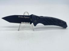 ONTARIO KNIFE COMPANY SF-3 Strike Fighter Black Serrated Tanto Automatic w/ OMP Box
