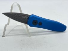 KERSHAW AUTO 7500BLUDAM Launch 4 Damascus Blue Push Button Automatic w/ OMP Box