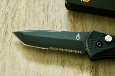 Gerber Propel AO Assisted Opening Knife – 3.5″ 420HC Serrated Tanto – G-10 Handle