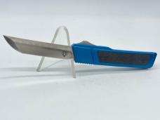 VESPA Ripper Blue/Carbon Fiber D2 Tanto OTF Automatic w/ Pouch