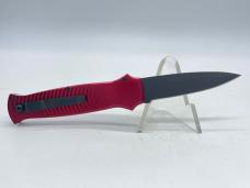 PIRANHA USA Black Coated CPM S30V Red Milled Aluminum Bodyguard Automatic w/ OMP Box