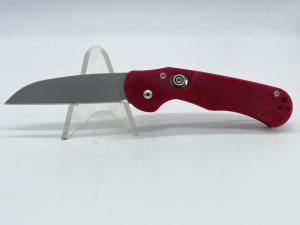 ROB DALTON Custom Handmade Red G10 Wharncliffe Axis Lock Automatic 