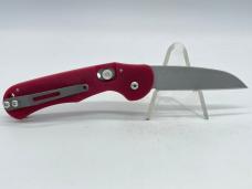 ROB DALTON Custom Handmade Red G10 Wharncliffe Axis Lock Automatic 