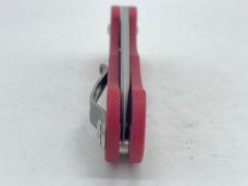 ROB DALTON Custom Handmade Red G10 Wharncliffe Axis Lock Automatic 