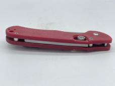 ROB DALTON Custom Handmade Red G10 Wharncliffe Axis Lock Automatic 