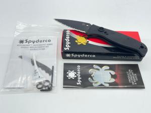 SPYDERCO USA C165GSBBK2 Black G10 Serrated Autonomy 2 Automatic w Box