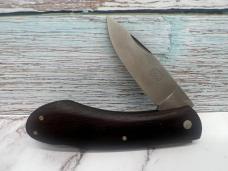 RARE Bob Cargill Wooden CARGILL OLDFORT TN KNIVES Stamp (Cripple Creek) Drop Point Lockback
