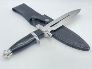 2007 HIBBEN KNIVES Dietmar Pohl Design Hollow Grind Sub Hilt Dagger w/ Sheath