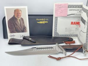 1988 HIBBEN KNIVES Original Limited Edition RAMBO III Bowie (192/350) w/ Sheath