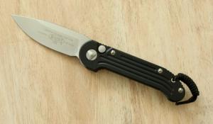 Microtech 135-10 LUDT / L-UDT Folding Knife Black 3.4" Drop Point 